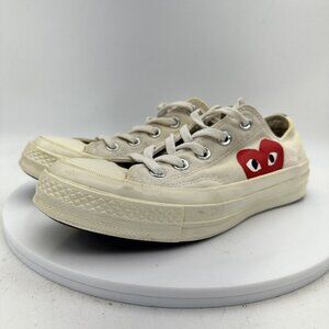 Converse Comme Des Garcons Hidden Heart White Canvas women Sneaker Shoes Size 6